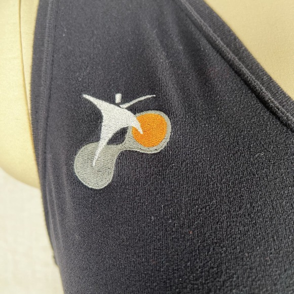 Nike Dri-Fit Womens Tank Top Medium Sleeveless Black Bicycle Print Workout Logo - Picture 4 of 15